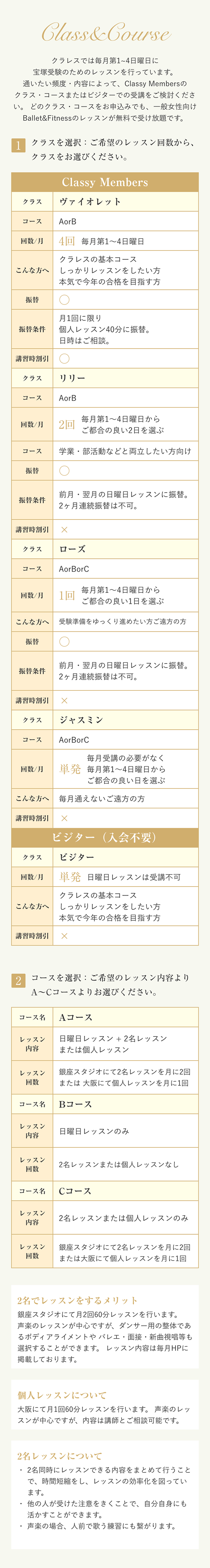 Classy Members Schedule